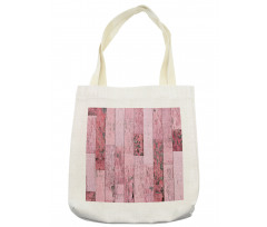 Pink Toned Rustic Planks Tote Bag