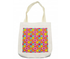 Abstract Line on Grid Tote Bag