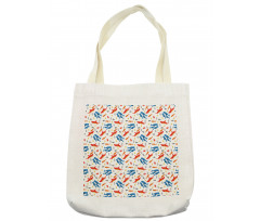 Whale and Hammerhead Shark Tote Bag