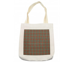 Squares and Diagonal Lines Tote Bag