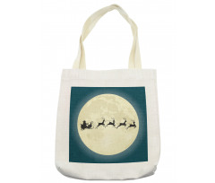 Santa Claus Silhouette Tote Bag