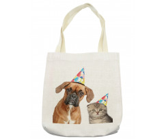 Funny Dog Scottish Cat Tote Bag