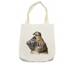 Sketchy Furry Puppy Pet Tote Bag