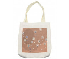 Funky Dandelion Flowers Tote Bag