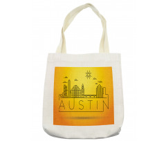 Minimal Texas Linear Skyline Tote Bag