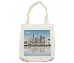 Digital Art Water Reflection Tote Bag