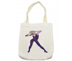 Dancer Young Lady in High Heel Tote Bag