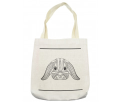 Boho Art Hare Tote Bag