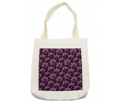 Foliage Leaves and Flowers Tote Bag