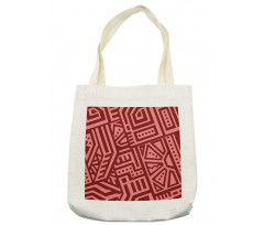 Angled Lines and Dots Tote Bag