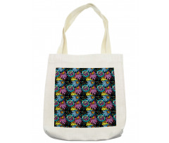 Sixties Colorful Cartoon Tote Bag