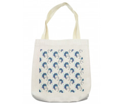 Ethnic Asia Animal Symbol Tote Bag