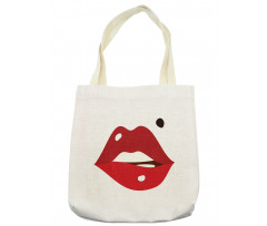 Minimalistic of Upper Lip Mole Tote Bag