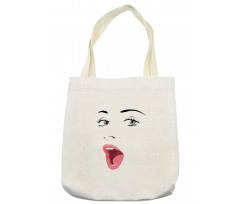 Surprised Facial Expression Tote Bag