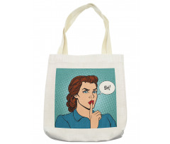 Top Secret Silence Retro Woman Tote Bag