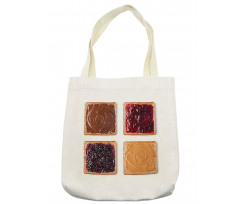 Breafast Toast Design Tote Bag