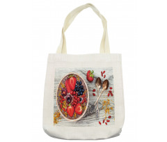 Breakfast Foods Bowl Tote Bag