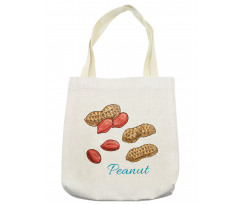 Peanut Sketch of Nut Tote Bag