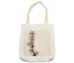 Hand Drawn Petals Tote Bag