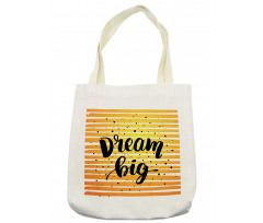 Horizontal Ombre Line Design Tote Bag