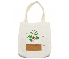 Parts of a Tomato Plant Tote Bag