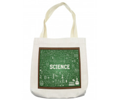 Science Word on Chalkboard Tote Bag