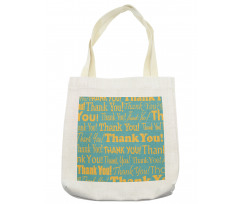 Appreciation Artwork Text Tote Bag