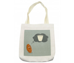 Cookie Dreaming of Milk Tote Bag