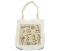 Pieces of Cake Creamy Doodle Tote Bag