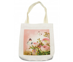 Blossoming Feminine Roses Tote Bag