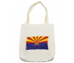 Grunge Design State Flag Tote Bag