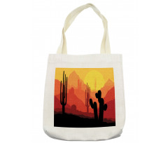 Cactus Silhouettes at Dusk Tote Bag