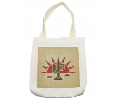 Tribal Saguaro and Sun Tote Bag