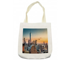 Sunset Manhattan Skyline Tote Bag