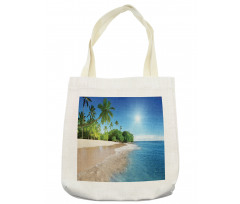 Suuny Ocean Palm Trees Tote Bag