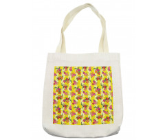 Tropical Flowers Art Tote Bag