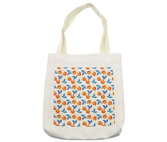 Blooming Petal and Leaf Tote Bag