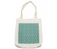 Winter Season Xmas Trees Tote Bag