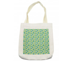 Pears with Small Sparrows Tote Bag