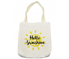 Spiral Sun Motif Tote Bag