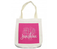 Calligraphy Leaves Tote Bag