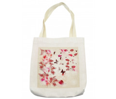 Orchids Butterflies Tropic Tote Bag