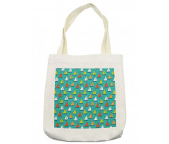 Colorful Yachts Sailing Tote Bag