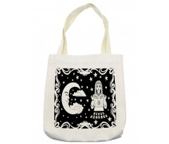 Vintage Cartoon Monochrome Tote Bag