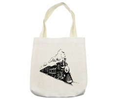 Retro Steam Locomotive Tote Bag