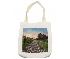 Stones and Road Tracks Tote Bag