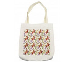 Colorful Watercolor Cocktails Tote Bag