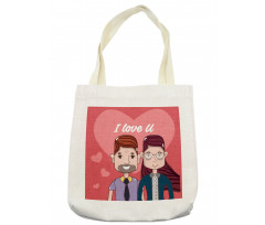 Cartoon Style Valentine's Day Tote Bag