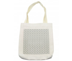 Flower Blossom with Dots Tote Bag