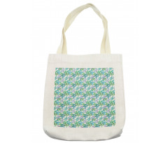 Ornate Nature Illustration Tote Bag